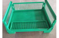 China Wire Mesh Lockable Pallet Cages For Lifting 1000Kg OEM supplier