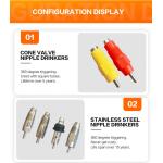Detachable Automatic chicken nipple drinker automatic Water Stainless Steel Nipple Drinker for sale