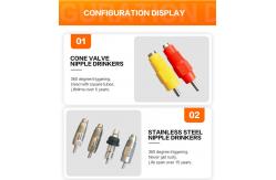 China Detachable Automatic chicken nipple drinker automatic Water Stainless Steel Nipple Drinker supplier