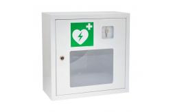 China Lockable AED Cabinet / AED Wall Box 370x370x170mm With Emergency Key supplier