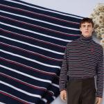 Soft Double Knit Fabric Striped Breathable Washed Cotton Material For Pajamas for sale
