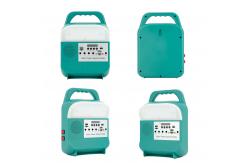 China Rechargeable Solar Panel Power Storage Generator System USB Charger With Lamp supplier