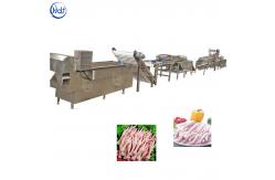 China Frozen Chicken Feet Processing Line Chicken Claw Cutter Duck Paw Cutting 4kw Power supplier