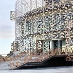 Aluminium Perforated Wall Cladding Panels Exterior 4mm Thickness for sale