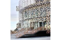 China Aluminium Perforated Wall Cladding Panels Exterior 4mm Thickness supplier