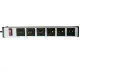 China Desktop Smart 6 Port USB Charging Power Strip With Aluminium Alloy Housing supplier