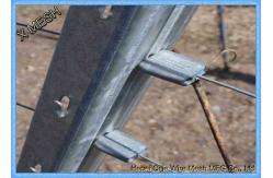 China 2.4m 53x30mm Galvanized Steel Vineyard End Post / Metal Line Vineyard Posts supplier