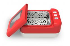 China Portable Denture Ultrasonic Sterilizer With Rechargable Battery supplier
