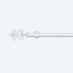 Single And Double 28mm White Iron Curtain Rod Windows Accessories for sale