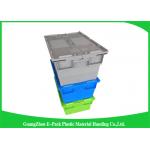 Durable Turnover Logistics Opaque Plastic Storage Boxes With Lid for foods for sale