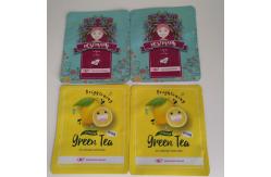 China Matt Plastic Face Mask Packaging Holographic Tear Notch With Laser Line Zipper supplier