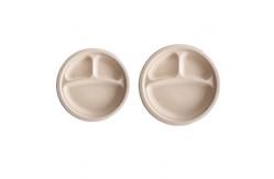 China Microwavable Biodegradable Round Plate Disposable Paper Plates For Party Fast Food supplier