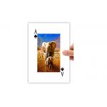 5.6x8.7cm Lenticular Printing 3D Poker Card 4c On Backside Eco - Friendly