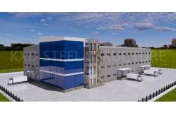 China H-Section Steel Structure Auto Service Shop Warehouse with Galvanized Finish supplier