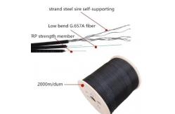 China Self Supporting G652D Outdoor FTTH Fiber Optic Drop Cable supplier