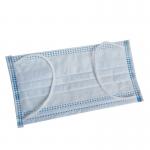 Latex Free 3 Ply Disposable Face Mask , Surgical Face Mask With Elastic Earloop