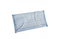China Latex Free 3 Ply Disposable Face Mask , Surgical Face Mask With Elastic Earloop supplier