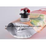 Biodegradable 3 Liter Double Bottom Stand Up Spout Pouch With Spigot