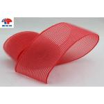 Red Nylon Heated Hook And Loop Hair Rollers / Hair Band For Women , Self Grip for sale