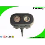 Double Shot Molding Hard Hat Headlamp 15000lux High Lllumination Dula Beam IP68