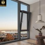 Villa Push Pull Curtain Wall Window Transparent Aluminium Window Sliding Frame for sale