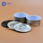 Silver 65mm 3.5G Weed CBD Child Proof Cannabis Tin for sale
