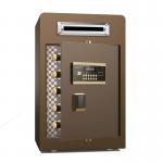 Brown Drop Slot Under Counter Security Safe Box Electronic Digital Coin Deposit Safes for sale