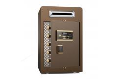 China Brown Drop Slot Under Counter Security Safe Box Electronic Digital Coin Deposit Safes supplier