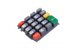 China Pos Machine Silicone Keyboard Customised Rubber Parts and Plastic Parts supplier