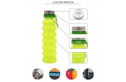 China FDA Standard 550ML Silicone Expandable Water Bottle supplier