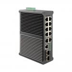 Gigabit Ethernet 40Gbps 8 Port Industrial Managed Poe Switch Up To 90W for sale