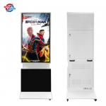 55 Digital Screen Signage In Stores Or Exibition With Movable Wheels