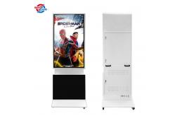 China 55 Digital Screen Signage In Stores Or Exibition With Movable Wheels supplier