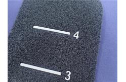 China Eco - Friendly Black Velcro Custom Hook And Loop Gray TPU Logo Clothing Patch supplier