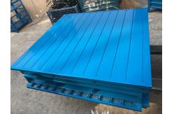 China Euro Single Faced Stackable Steel Pallets For Transportation supplier