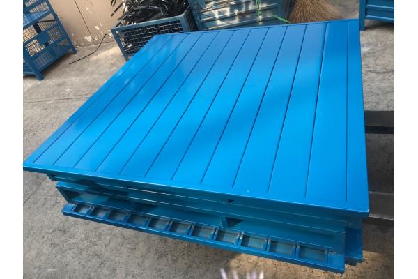 Euro Single Faced Stackable Steel Pallets For Transportation