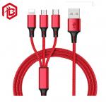 3 In 1 5A 100W Fast Charging Data Cable Mobile Phone Charger Cable for sale