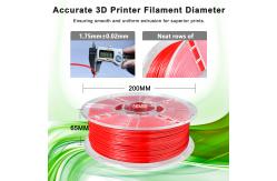 China 3d Printing Filament 1.75mm Red PETG Filament  Toughness Enhanced 3D Printer 1000g supplier