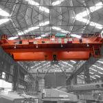 Lifting Cabin Control Double Girder Overhead Travelling Crane for sale