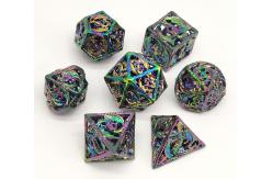China Polyhedron Black Metal DND Dice Sturdy Nontoxic High Temperature supplier