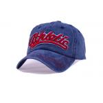 Red 3D Embroidery Denim Baseball Cap 5 Panel Soft Touch For Outdoor Activities for sale
