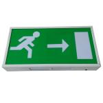 CE Permanent Industrial Led Exit Signs , Rechargeable Emergency Evacuation Exit Sign for sale