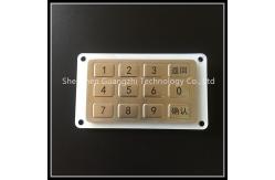 China Programmable Metal 12 Key Keypad  , Vandal Resistant Keypad For Total Station supplier