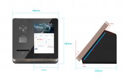China IR Touch Screen self service Ticket Machine Back LED Light Advertising Panel supplier