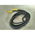 Handmade Shiny Silicone Ending Rubber Zipper Puller With 3mm Polyester String