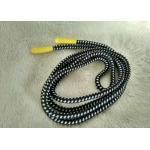 Handmade Shiny Silicone Ending Rubber Zipper Puller With 3mm Polyester String for sale