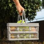 16.2cm Plastic Storage Baskets With Handles for sale