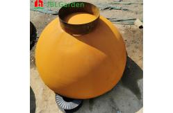 China Customized Garden Rectangular Metal Flower Pot Corten Steel Planter Pots supplier