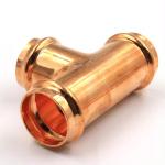 DN20 Connection Threaded Copper Nickel Equal Tee For Water Pipe Industry for sale