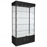 LED Jewelry Reading Glass Display Rack For Store Showcase Retail Shop Lighted for sale